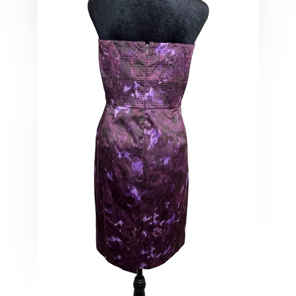 Antonio Melani Purple Strapless Cocktail Dress Women’s Size 10 - Picture 2 of 5
